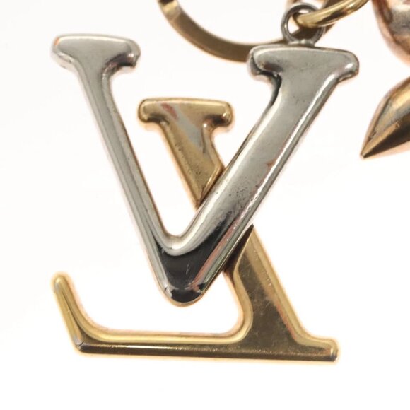LOUIS VUITTON LV New Wave Key Holder metal Gold M68449 LV Auth BA1931 - Picture 3 of 9